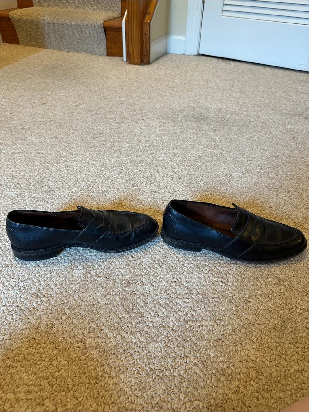 Allen Edmonds Black Leather Penny Loafers